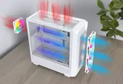 Montech кутия Case ATX - X5 (W) - 4 A-RGB fans, USB-C