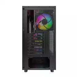 Montech кутия Case ATX - XR Wood (B) - 4 x 120 mm ARGB Fans, Wood, USB-C, Black