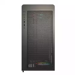 Montech кутия Case ATX - XR Wood (B) - 4 x 120 mm ARGB Fans, Wood, USB-C, Black