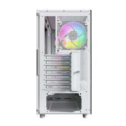 Montech кутия Case ATX - XR Wood (W) - 4 x 120 mm ARGB Fans, Wood, USB-C, White