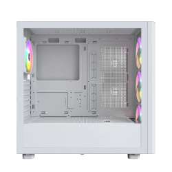 Montech кутия Case ATX - XR Wood (W) - 4 x 120 mm ARGB Fans, Wood, USB-C, White