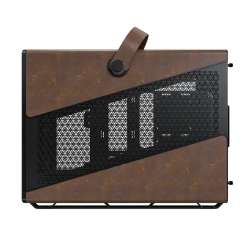 Montech кутия Case mATX - Heritage PRO (B) - USB-C, Leather, 4 x 120 mm Fans