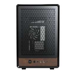 Montech кутия Case mATX - Heritage PRO (B) - USB-C, Leather, 4 x 120 mm Fans