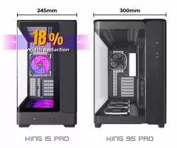 Montech кутия Case mATX - KING 15 PRO (B) - 4 x 120 mm A-RGB, USB-C