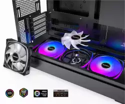 Montech кутия Case mATX - KING 15 PRO (W) - 4 x 120 mm A-RGB, USB-C                          