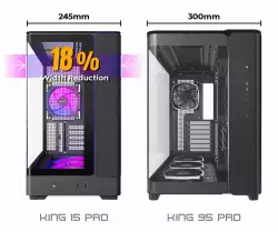 Montech кутия Case mATX - KING 15 PRO (W) - 4 x 120 mm A-RGB, USB-C