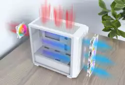 Montech кутия Case mATX - X5M (B) - 4 x 120 mm A-RGB, USB-C