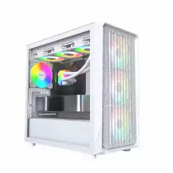 Montech кутия Case mATX - X5M (W) - 4 x 120 mm A-RGB, USB-C