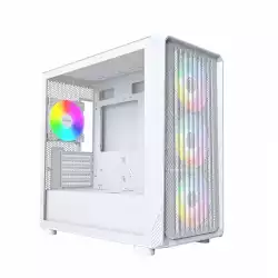 Montech кутия Case mATX - X5M (W) - 4 x 120 mm A-RGB, USB-C