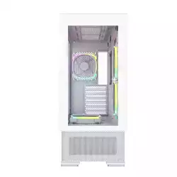 Montech кутия SKY TWO, Mid-tower Case, TG, 4x120mm ARGB Fans, White