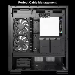 Montech кутия SKY TWO, Mid-tower Case, TG, 4x120mm ARGB Fans, Black