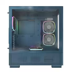 Montech кутия SKY TWO, Mid-tower Case, TG, 4x120mm ARGB Fans, Morocco Blue