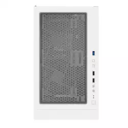 Montech кутия X3 GLASS, Mid-tower Case, TG, 6 fixed RGB Fans, White