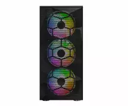 Montech кутия X3 MESH, Mid-tower Case, TG, 6 fixed RGB Fans, Black
