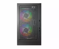 Montech кутия X3 MESH, Mid-tower Case, TG, 6 fixed RGB Fans, Black