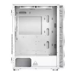 Montech кутия X3 MESH, Mid-tower Case, TG, 6 fixed RGB Fans, White