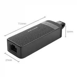 Orico адаптер USB to LAN 100Mbps black - UTK-U2