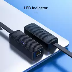 Orico адаптер USB to LAN 100Mbps black - UTK-U2