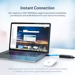 Orico адаптер USB to LAN 100Mbps black - UTK-U2