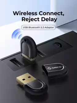 Orico блутут адаптер Bluetooth 5.3 USB adapter, black - BTA-53-BK
