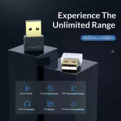 Orico блутут адаптер Bluetooth 5.0 USB adapter, black - BTA-508-BK