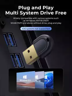 Orico блутут адаптер Bluetooth 5.3 USB adapter, black - BTA-53-BK