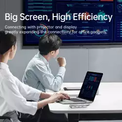 Orico докинг станция Docking Station Type-C - PW11-6PCR-GY-EP - HDMI x 1, USB-C x 1, USB3.0 x 2, USB-C PD100W x 1, LAN x 1 (1Gbps)