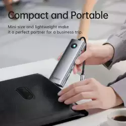 Orico докинг станция Docking Station Type-C - PW11-9P-GY-EP - HDMI x 1, VGA x 1, USB3.0 x 3, USB-C PD100W x 1, LAN x 1 (1Gbps), SD/TF