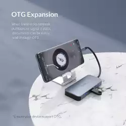 Orico докинг станция Docking Station Type-C Power Distribution 3.0 100W - LAN, HDMI, Type-C x 1, USB3.0 x 3 -  MC-U602P