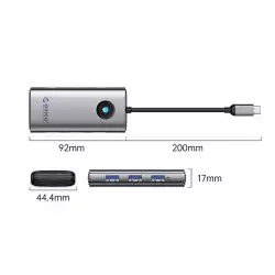 Orico докинг станция Docking Station Type-C - PW11-6PR-GY-EP - HDMI x 1, USB-C x 1, USB3.0 x 3, USB-C PD100W x 1, LAN x 1 (1Gbps)