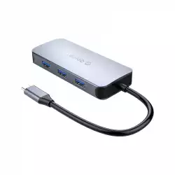 Orico докинг станция Docking Station Type-C Power Distribution 3.0 100W - LAN, HDMI, Type-C x 1, USB3.0 x 3 -  MC-U602P