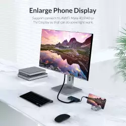 Orico докинг станция Docking Station Type-C Power Distribution 3.0 100W - LAN, HDMI, Type-C x 1, USB3.0 x 3 -  MC-U602P