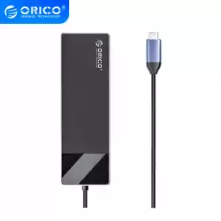 Orico докинг станция Docking Station Type-C - DM-10P-BK-BP - HDMI, USB-C, USB-A x 4, PD100W x 1, LAN (1Gbps), SD/TF