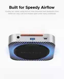 Orico докинг станция SSD Docking station M.2 NVMe - USB-C(10Gbps) x 1, USB3.2 x 2, USB2.0 x 2, M.2 x 1, Audio, SD/TF 4.0 - MiniLink M49P-EU-SV