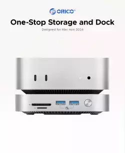 Orico докинг станция SSD Docking station M.2 NVMe - USB4(40Gbps) x 1, USB3.2(10Gbps) x 3, M.2 SSD x 2, SD/TF 4.0 - MiniLink M47P-EU-SV