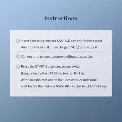 Orico докинг станция Storage - Duplicator for SSD NVMe M.2 - M2P2-C3-C
