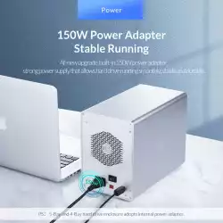 Orico докинг станция Storage - HDD Dock - 4 BAY with RAID, Aluminium - 9548RU3