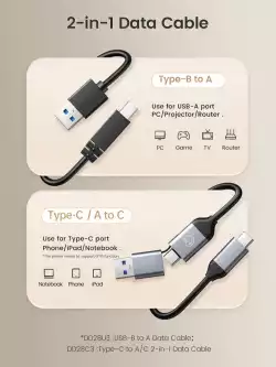 Orico докинг станция Storage - HDD/SSD Dock - 2 BAY Offline Clone 2.5/3.5 USB-C/USB-A - DD28C3-C