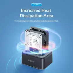 Orico докинг станция Storage - HDD/SSD Dock - 2 BAY 2.5/3.5 USB-C/USB-A - 6829C3-V1