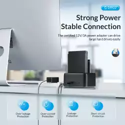 Orico докинг станция Storage - HDD/SSD Dock - 2 BAY 2.5/3.5 USB-C/USB-A - 6829C3-V1