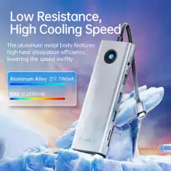 Orico докинг станция Type-C Docking Station Power Distribution 100W - HDMI, Type-C x 1, USB3.0 x 2, USB 2.0 x 1, LAN 1000Mbps Gigabit, VGA - PW11-8PC-GY-EP                          
