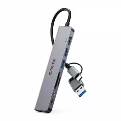Orico хъб HUB USB3.0/2.0 HUB 8 port USB-C/A - YSA8-U3-GY-BP                          