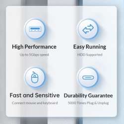 Orico хъб HUB USB3.0 4 port Black - PW4U-U3-015-BK