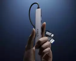 Orico хъб HUB USB-C/USB-A 7 port - USB3.0 x 1, USB2.0 x 6 - YSA2-U3-GY
