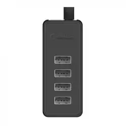 Orico хъб USB2.0 HUB 4 port - USB/Micro USB input, Black - W5P-U2-100-BK-EP