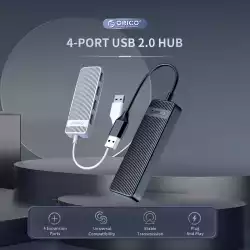 Orico хъб USB2.0 HUB 4 port White - FL02-WH
