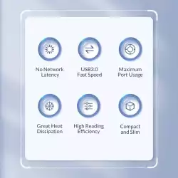 Orico хъб USB3.0/2.0 HUB 3 port TYPE C, Aluminum - AH-W13-GY