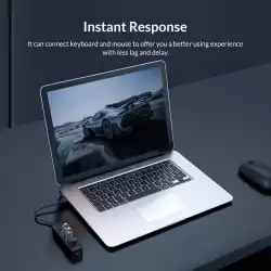 Orico хъб USB3.0 HUB 4 port - Type C input, 0.15m cable, aux Type-C power input - TWU3-4A-BK