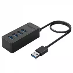 Orico хъб USB3.0 HUB 4 port - USB/Micro USB input, Black - W5P-U3-030 Orico хъб USB3.0 HUB 4 port - USB/Micro USB input, Black - W5P-U3-030