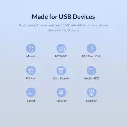 Orico хъб USB3.0 HUB 7 port with Power Adapter, On/Off buttons, Aluminium - BT2U3-7AB-EU-GY